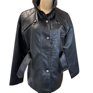 NEW "REPORTAGE" Leather Jacket, Made in Italy, Womens,Biker,Goth,FINAL SALE!!!!